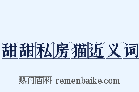 甜甜私房猫近义词是什么意思的图片